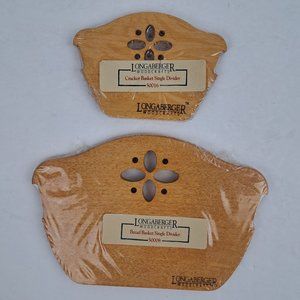 Longaberger Woodcrafts Bread and Cracker Basket Single Dividers New in Package